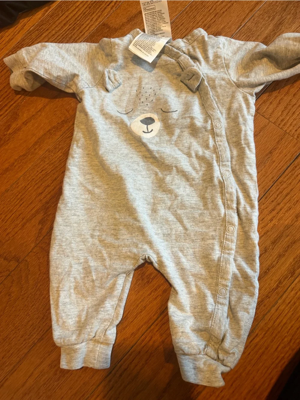 Baby Blue and Gray onesie and pajamas bundle of 8 pieces.  newborn size